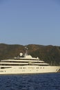 Marmaris, Turkey - November 14, 2022: Eclipse yacht of Russian oligarch Roman Abramovich in the Turkish port of Marmaris