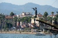 A galliun figure on the bow of a sailing ship in Marmaris Royalty Free Stock Photo