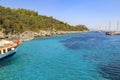 Marmaris yesil deniz green sea bay boat trips in Marmaris Royalty Free Stock Photo