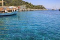 Marmaris yesil deniz green sea bay boat trips in Marmaris Royalty Free Stock Photo