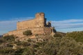 Marmionda Castle located near Portezuelo in Extremadura, Spain Royalty Free Stock Photo