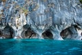 Marmol Cathedral rock formation, Carretera Austral, HIghway 7, C Royalty Free Stock Photo