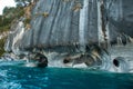 Marmol Cathedral rock formation, Carretera Austral, HIghway 7, C Royalty Free Stock Photo