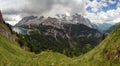 Marmolada and lago Fedaia, Italy Royalty Free Stock Photo