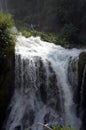 Marmore's waterfalls (Terni Italy) Velino river at first jump of three