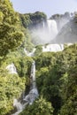 Marmore waterfall in Umbria region, Italy. Amazing cascade splashing into nature