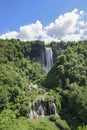 Marmore waterfalls. Beautiful and powerful waterfalls. The highest in Europe. Umbria Italy