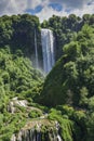 Marmore waterfalls. Beautiful and powerful waterfalls. The highest in Europe. Umbria Italy