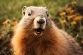 Marmot Day A groundhogs portrait, heralding weather predictions with tradition