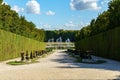 Marmousets walk with Dragon and Neptune Fountains in Versailles Gardens - France Royalty Free Stock Photo