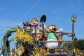 Disney Halloween Parade With Disney Characters In Disneyland Par