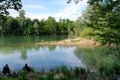 Fishing on the Marne river