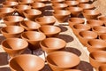 Maroccan dishware drying before roasting Royalty Free Stock Photo