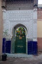 Marocco - door with moroccan patterns Royalty Free Stock Photo