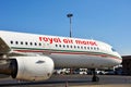 Maroco Royal air Maroc airplanes Royalty Free Stock Photo