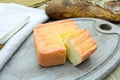 Maroilles cheese Royalty Free Stock Photo