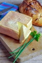 Maroilles cheese from the north of France Royalty Free Stock Photo