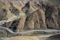 Maroko mauntain road landscape,