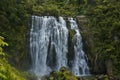 Marokopa Falls - A beautiful cascading waterfall in North Island New Zealand Royalty Free Stock Photo