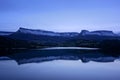 Marono reservoir at night Royalty Free Stock Photo