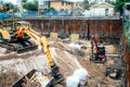 Maroochydore Australia, March 6, 2020. Building construction