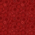 Abstract seamless stylized flower pattern - vector floral wallpaper graphic