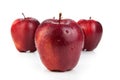 Maroon apples closeup