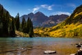 Maroon Bells in Aspen, Colorado Royalty Free Stock Photo