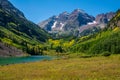 Maroon Bells by Aspen, Colorado Royalty Free Stock Photo