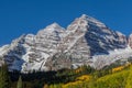 Maroon Bells Autumn Landscape Royalty Free Stock Photo