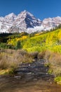 Maroon Bells Autumn Landscape Royalty Free Stock Photo