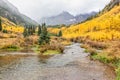 Maroon Bells Autumn Storm Royalty Free Stock Photo