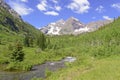 Maroon Bells, Elk Mountains, Colorado Royalty Free Stock Photo