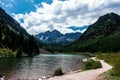 The Maroon Bells, iconic mountains of Colorado Royalty Free Stock Photo