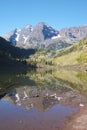 Maroon Bells reflection Royalty Free Stock Photo