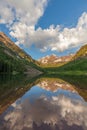 Maroon Bells Reflection Royalty Free Stock Photo