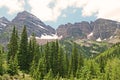 Maroon Bells and Sleeping Sexton Royalty Free Stock Photo