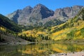 Maroon Bells and Sleeping Sexton Royalty Free Stock Photo
