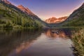 Maroon Bells Sunrise, Aspen, Colorado, USA Royalty Free Stock Photo