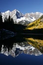 Maroon Bells Vertical Royalty Free Stock Photo