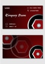 Maroon Business Card Design Template