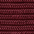 Maroon Close Up Detailed Pattern Of Ropes Twine Seamless Background. Generative AI