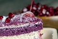 A Maroon-colored Cake With The Taste Of Different Berries