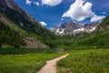 Maroon Lake and Maroon Bells Royalty Free Stock Photo