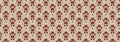 Maroon seamless background with golden classic pattern. Square endless texture with elegant floral ornament rhombus-shaped.