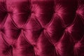 Maroon velor sofa upholstery beautiful Royalty Free Stock Photo