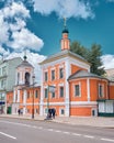 Maroseyka Street, view of the Church of St. Nicholas the Wonderworker in Klenniki, 1657, landmark