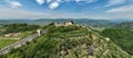 Castello superiore di Marostica visto dall`alto in una panoramica aerea