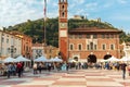 Marostica: chess square view. Color image