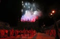 Marostica, VI, Italy - September 9, 2016: fireworks to simulate